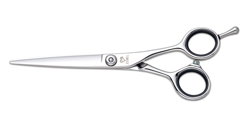 Joewell FC Classic Offset Series Joewell, Japanese, Handmade, Silver, Chrome, FC, Classic, Offset, Series, Barber, Style, Shear, Righty, Right, Handed, Removable, Finger, Rest